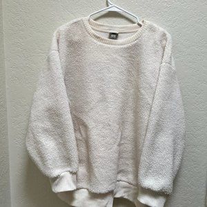 A New Day White Fuzzy Sweater
